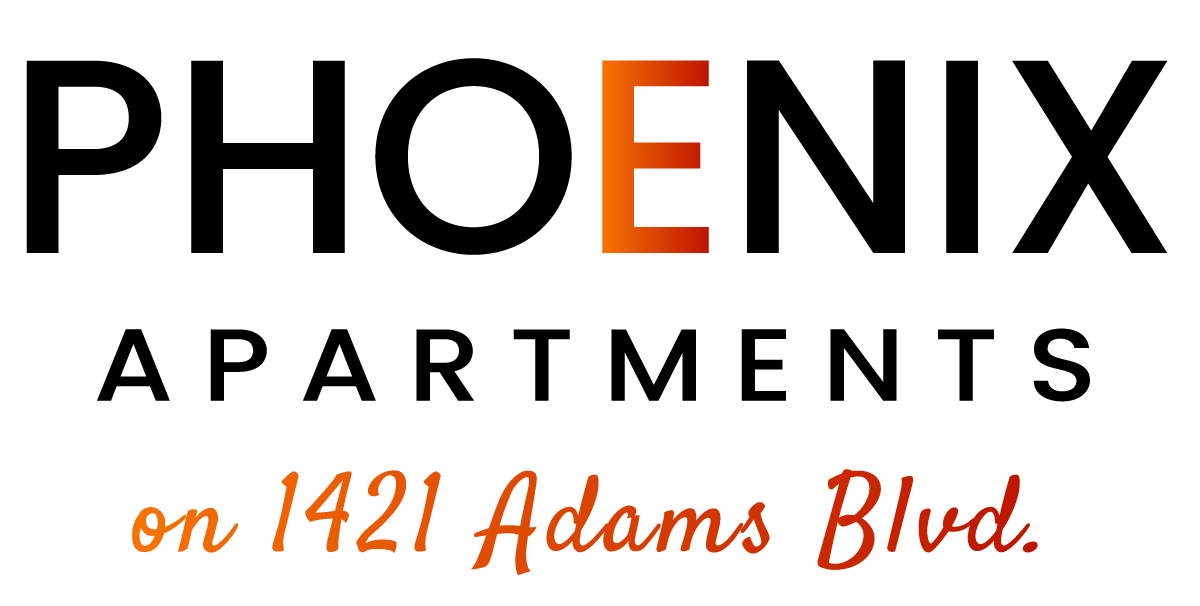 Phoenix Apartments on 1421 Adams Blvd Logo - Footer