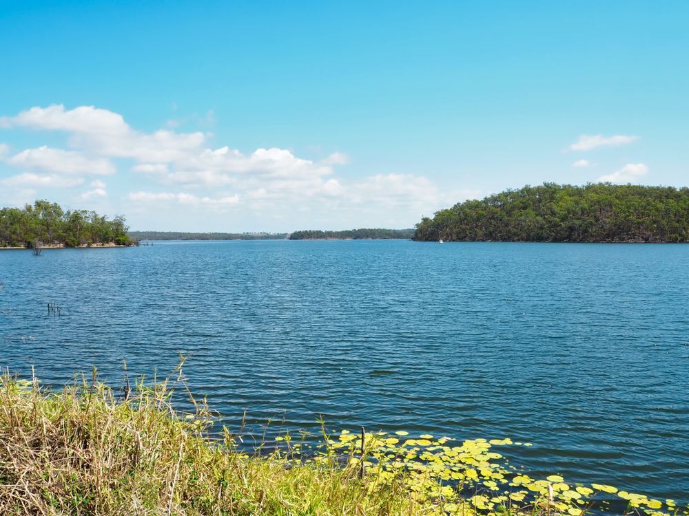 A Blue Lake Under a Bright Sky — Nuflow Wide Bay in Gin Gin, QLD
