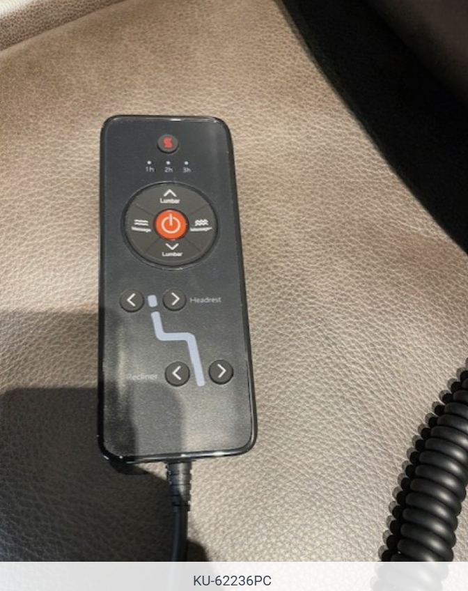 Brown leather sectional sofa in a furniture store.