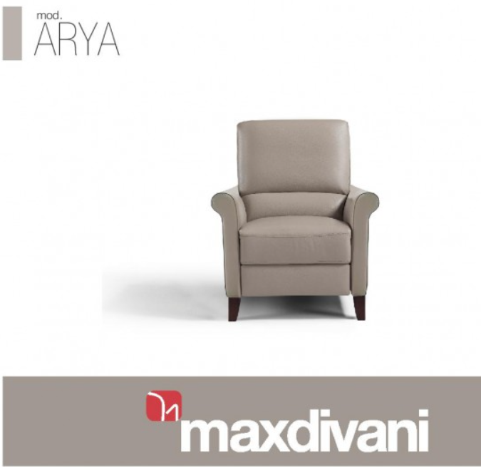 Gray leather recliner chair on a white background.