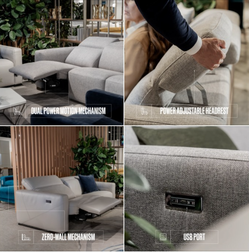 Natuzzi reclining sofa | Peerless Furniture and Leather Gallery | St Louis