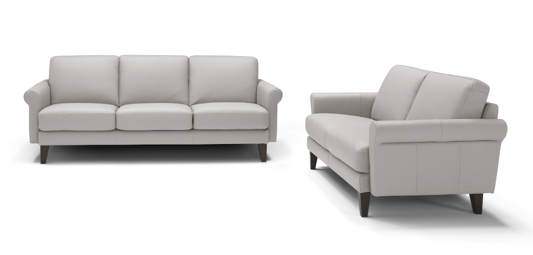 Maxdivani Roman leather couch and loveseat furniture set| Peerless Furniture | Maryland Heights MO