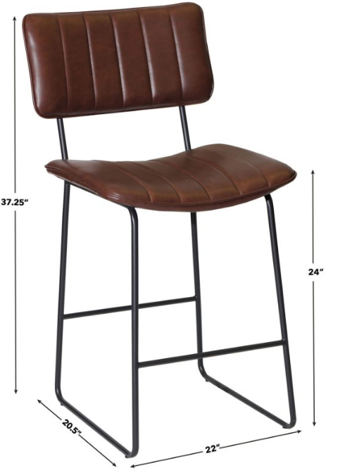 Steve Silver Tribeca  Bar Stool in Cordovan in St Louis