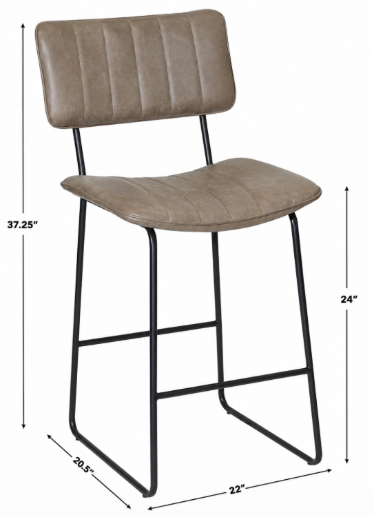 Steve Silver Tribeca  Bar Stool in Gray in St Louis