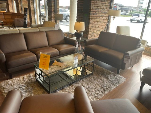 MaxDivani Roman Stationary Sofa Leather Group
