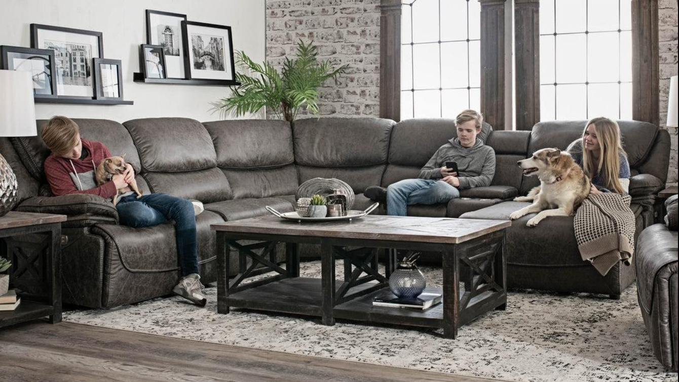Leather sofa sectional | Peerless Furniture | St. Louis