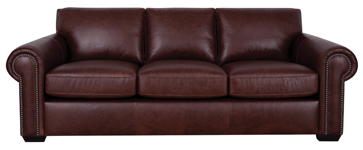 Luke Home Bennett Leather Sofa |Peerless Furniture |STL
