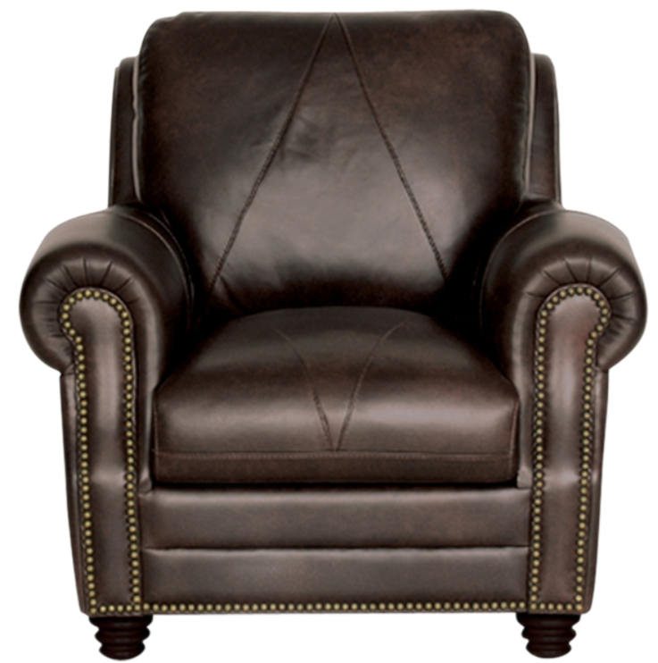 Luke Home Solomon Leather Chair | St Louis