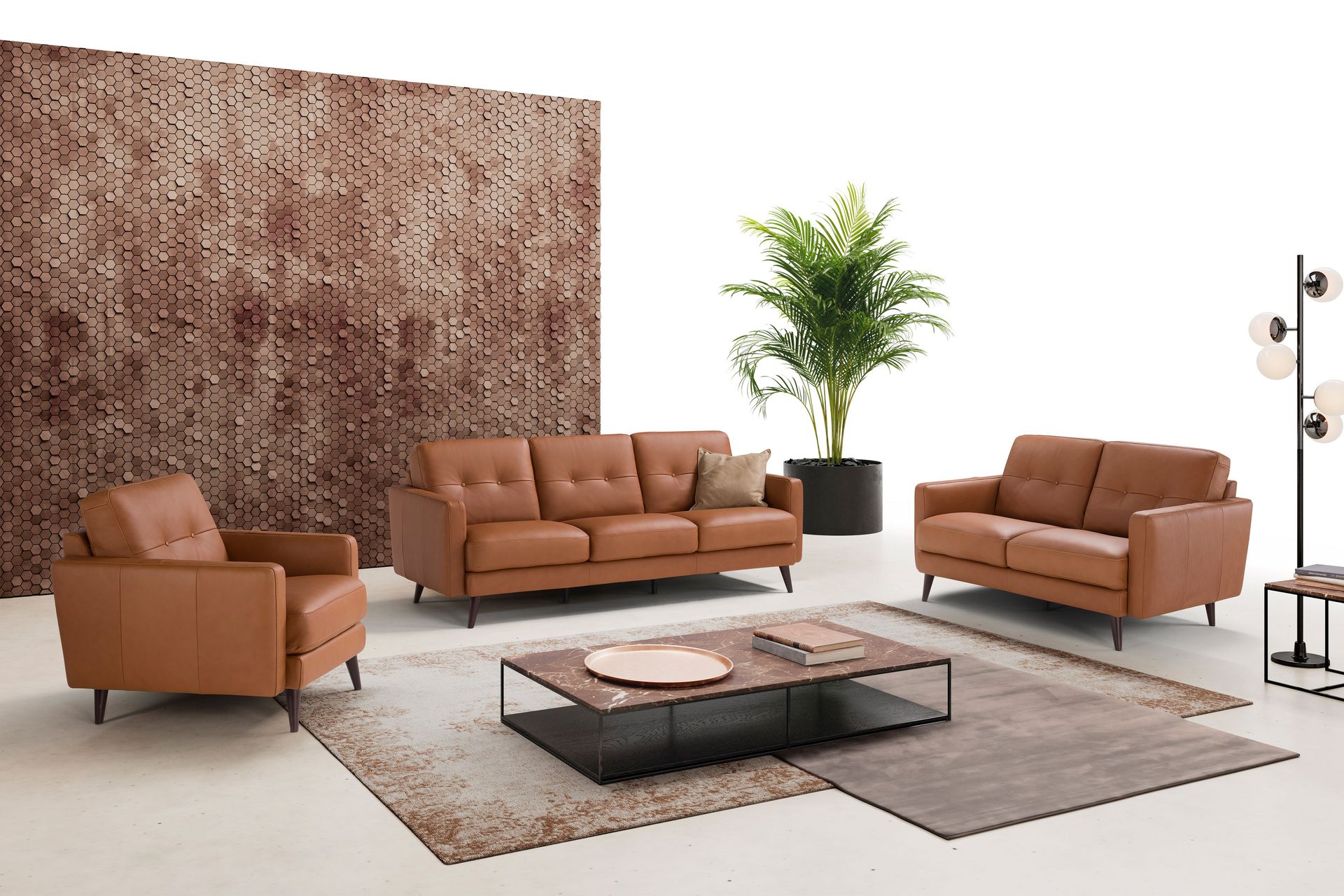 Maxdivani Amos Leather Furniture Top Brand | Peerless Furniture | St Louis MO