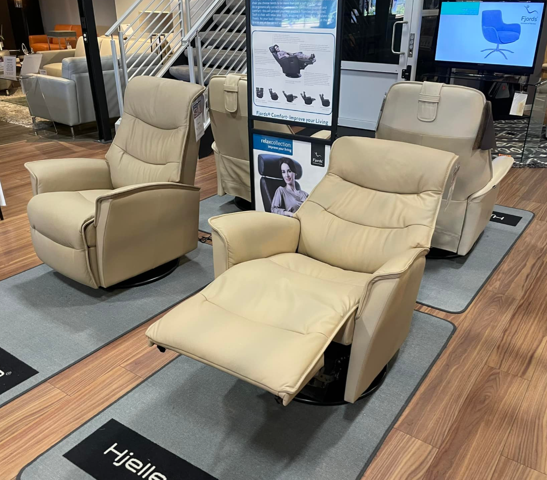 Fjords leather recliner chair  | Peerless Furniture and Leather Gallery | Fairview Heights, IL