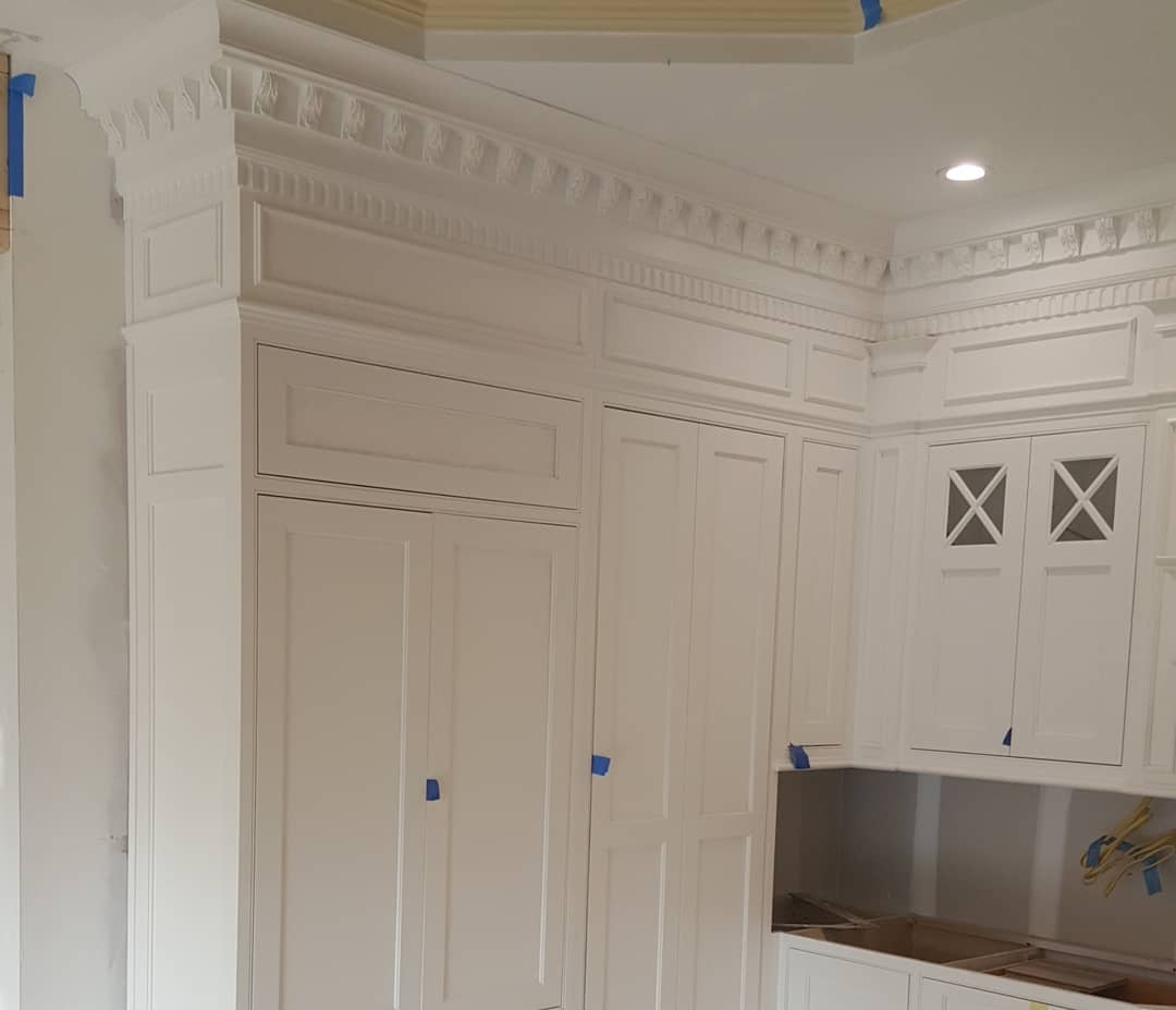 Long white cabinets — Montgomery, IN — Unique Woodworx LLC