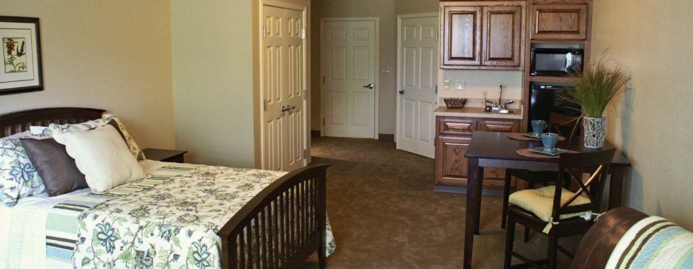 Assisted living apartment at Mt. Carmel Community in Benton, AR