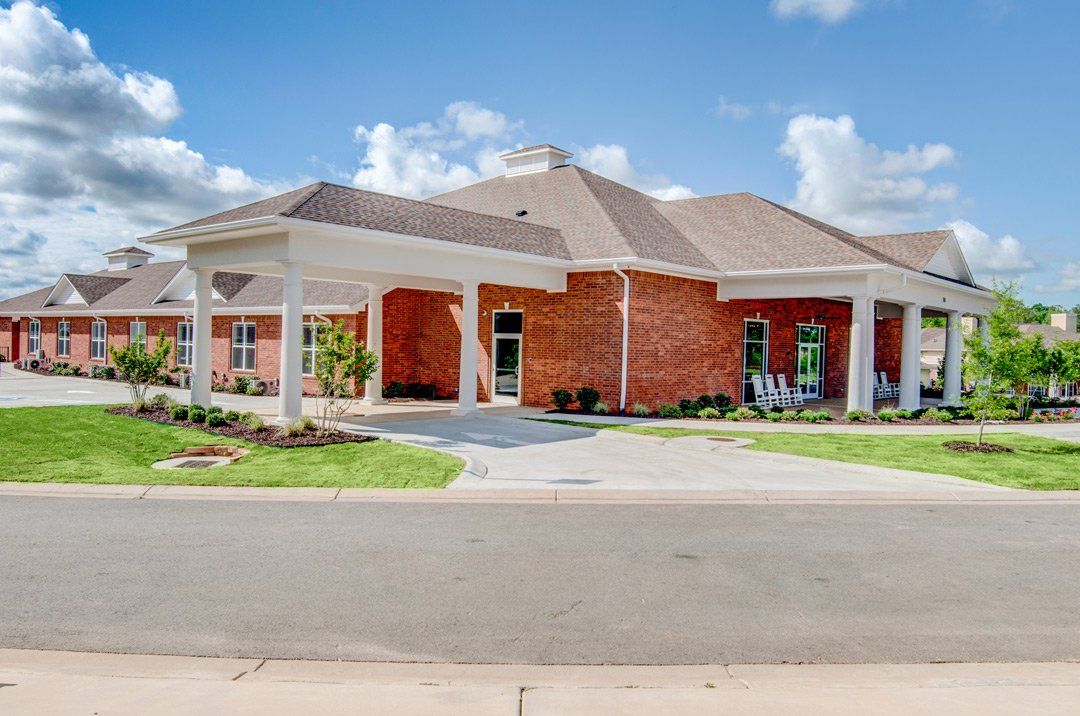 outside of elijahs place memory care facility at Mt. Carmel Community in Benton, AR