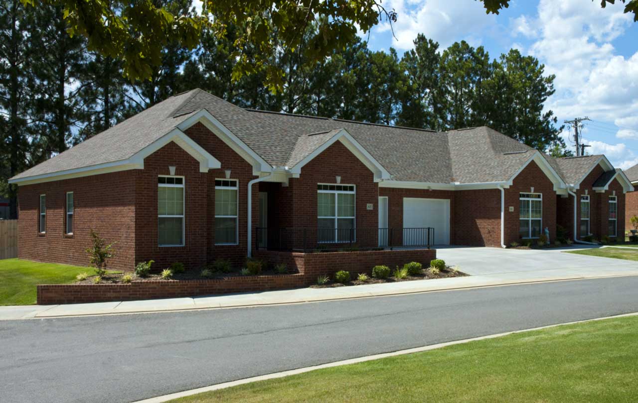 assisted living apartment with car garage at Mt. Carmel Community in Benton, AR