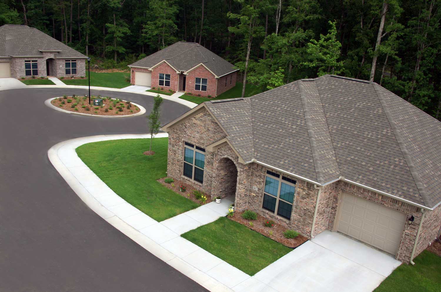 overhead view of garden home at Mt. Carmel Assisted Living in Hot Springs Village, AR
