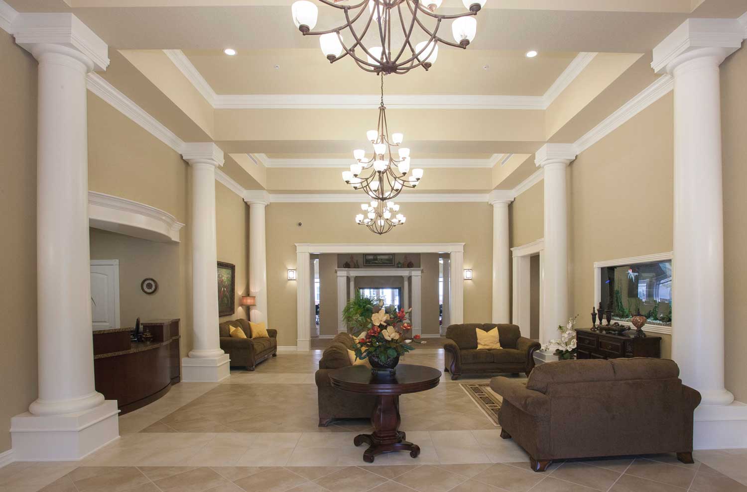 lobby at Mt. Carmel Assisted Living in Hot Springs Village, AR
