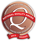 National Quality Award from the National Center for Assisted Living
