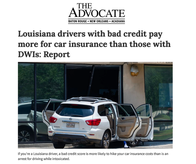 Why Drivers With Bad Credit Pay More for Car Insurance