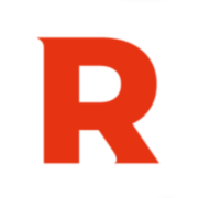 Roter Großbuchstabe R auf weißem Hintergrund