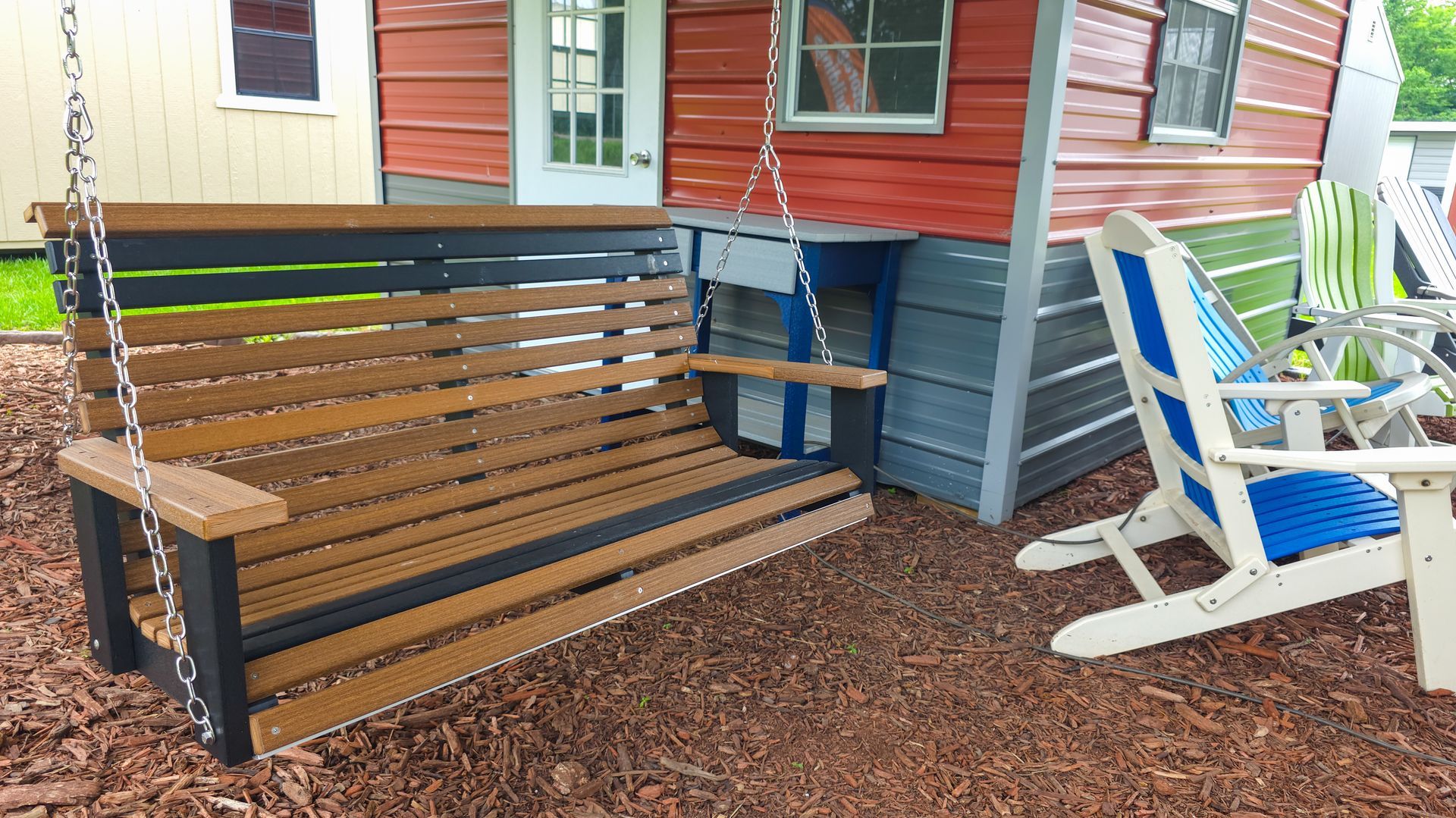 Amish Crafted Outdoor Swing Set River Valley Shed Dardanelle AR