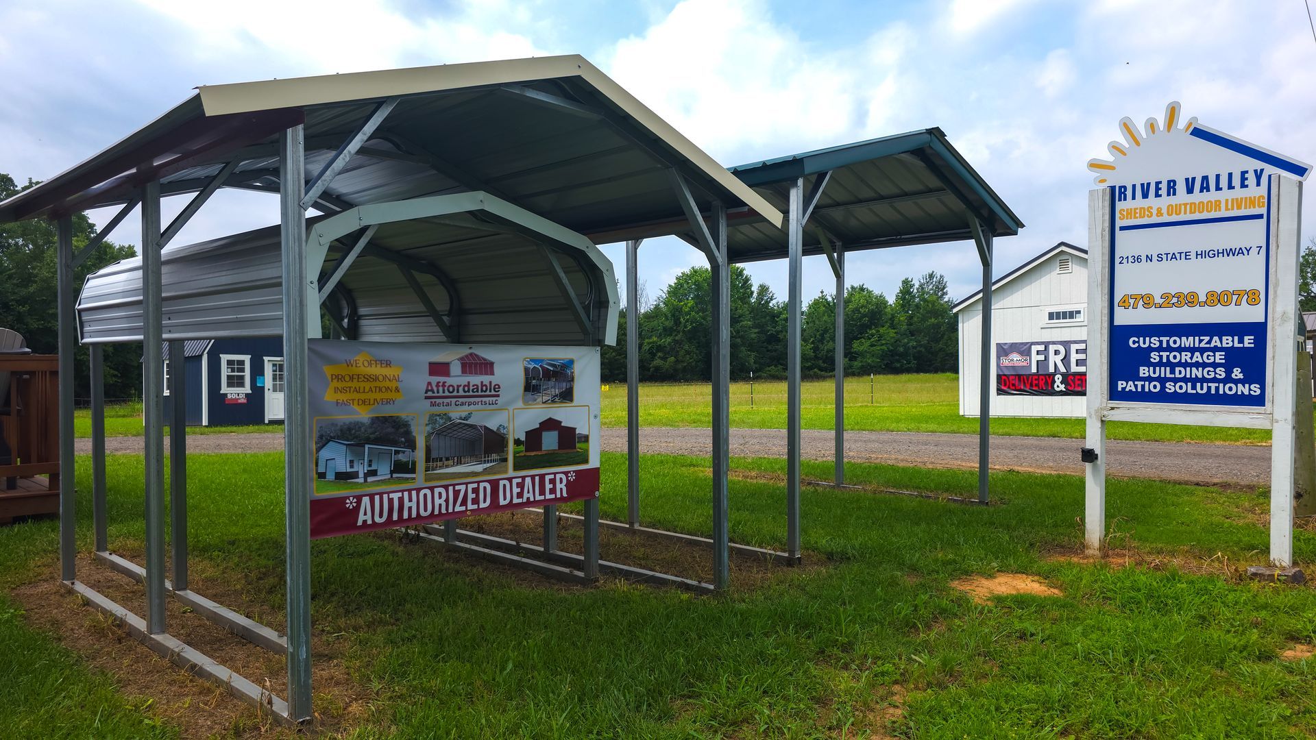 Carport Metal Entrance River Valley Shed Dardanelle AR