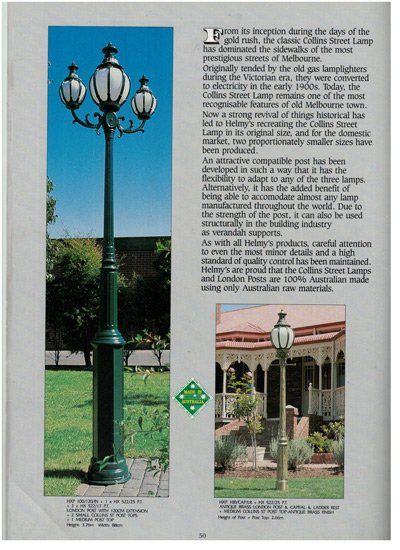 triple head lamp post