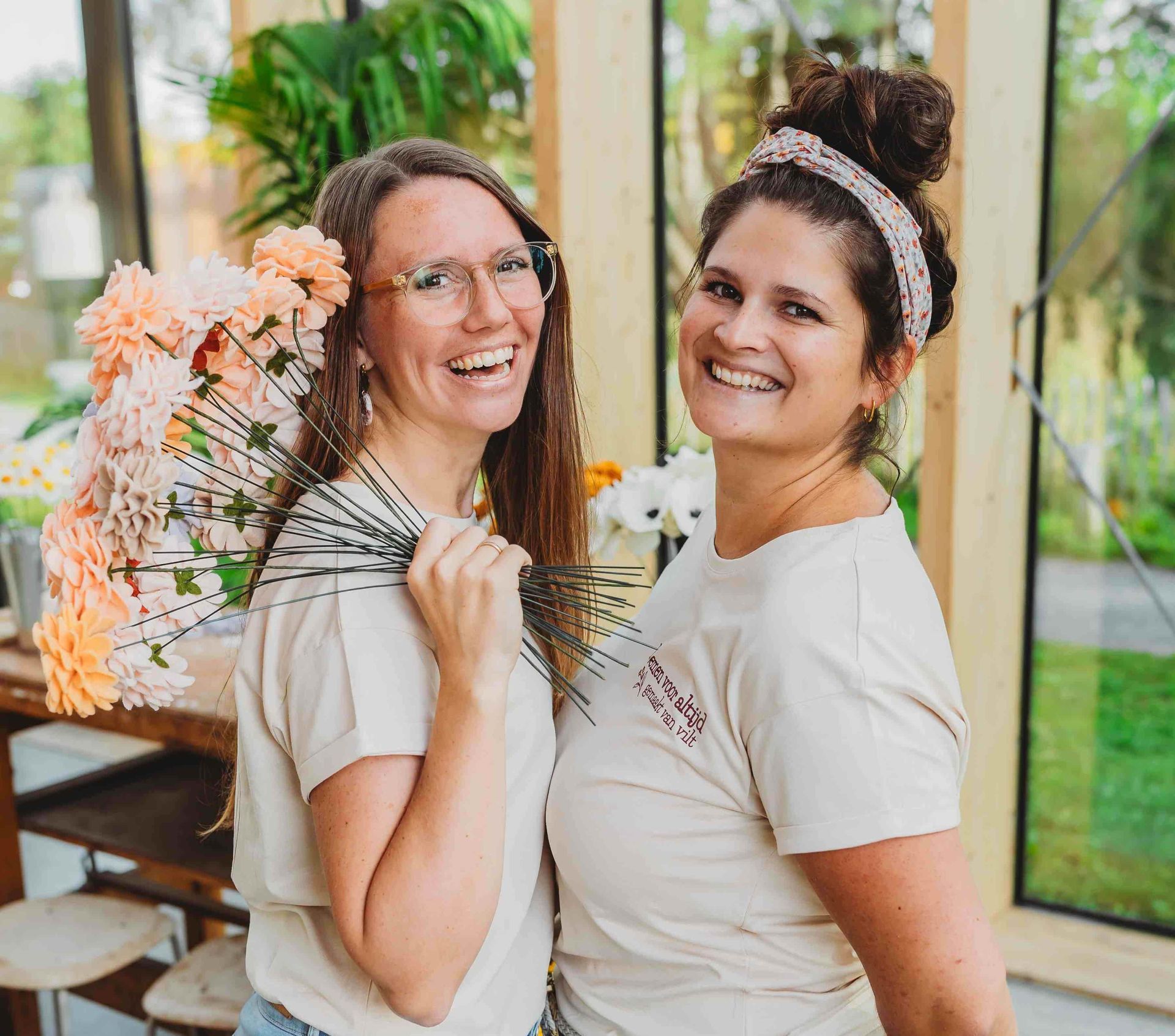 Nathalie en Patricia, de makers van Florever Bloemen