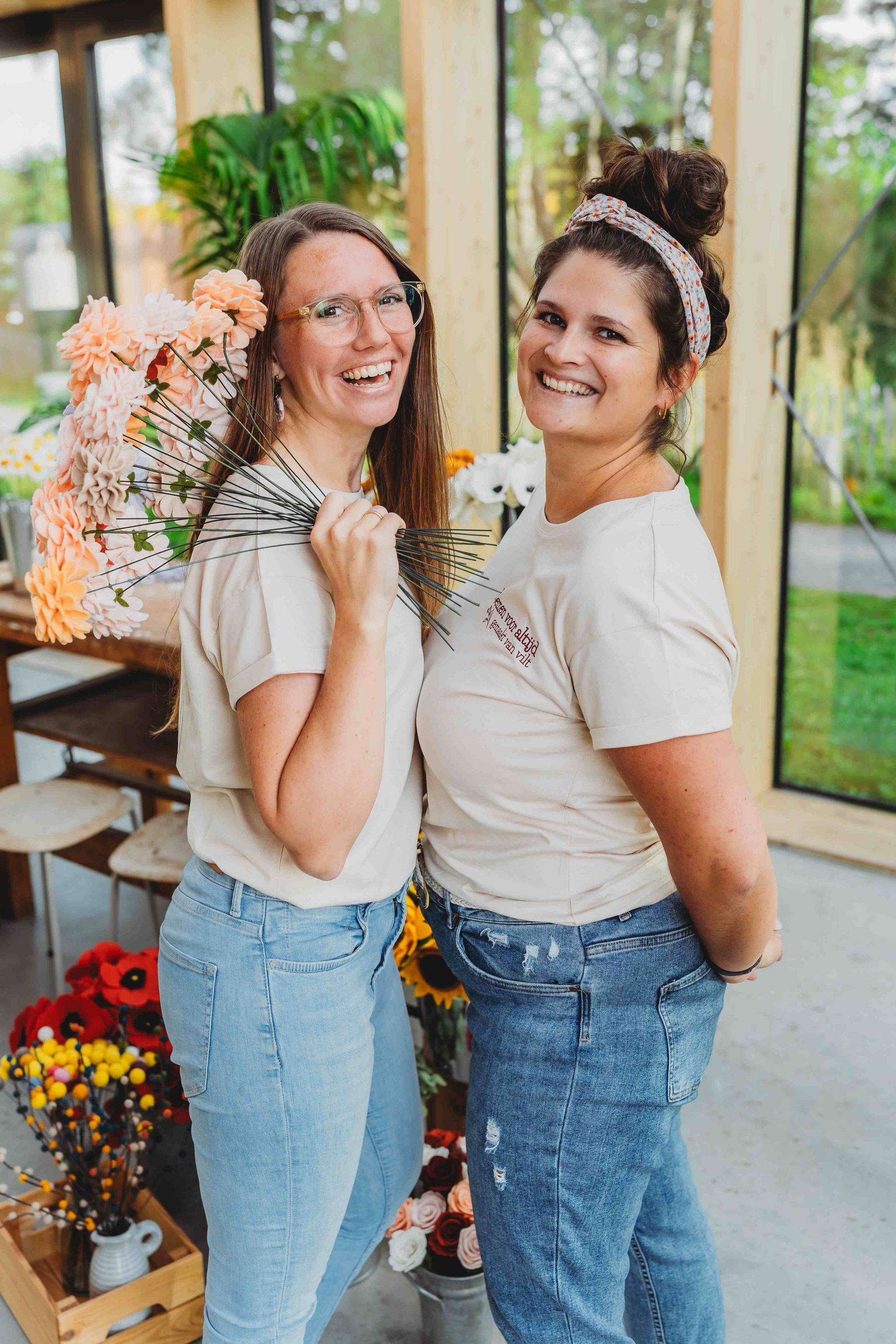 Nathalie en Patricia, de makers van Florever Bloemen