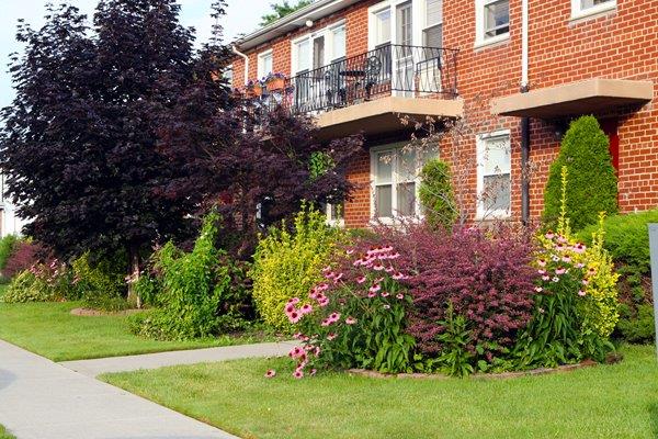 Exterior with flowers