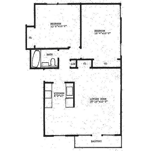 2-Bedroom Floor Plan