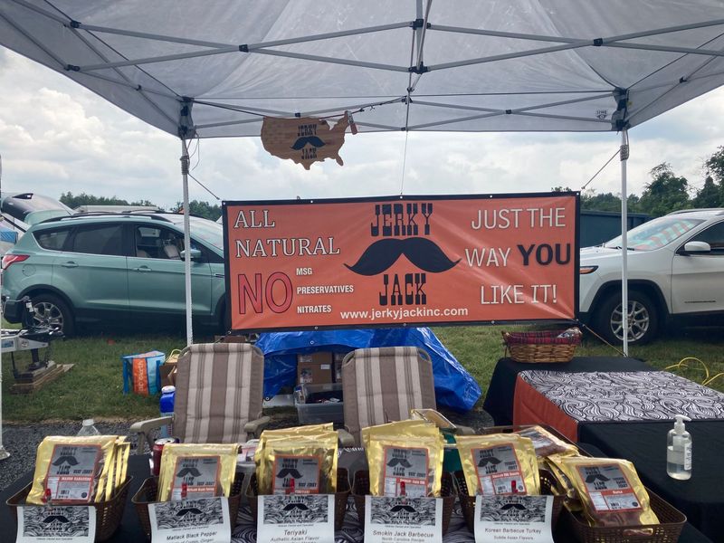 A tent with a sign that says just the way you like it