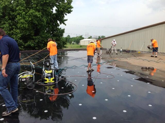 GACO Commercial Silicone Roof Application