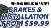 Brakes & Installation from $59.99, Automotive