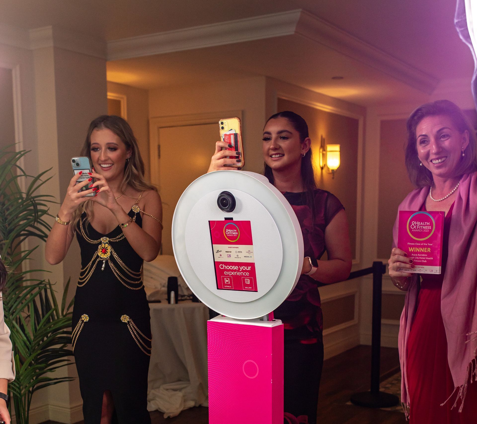 A promotional activation in Maryland uses a selfie picture booth from Flash Party.