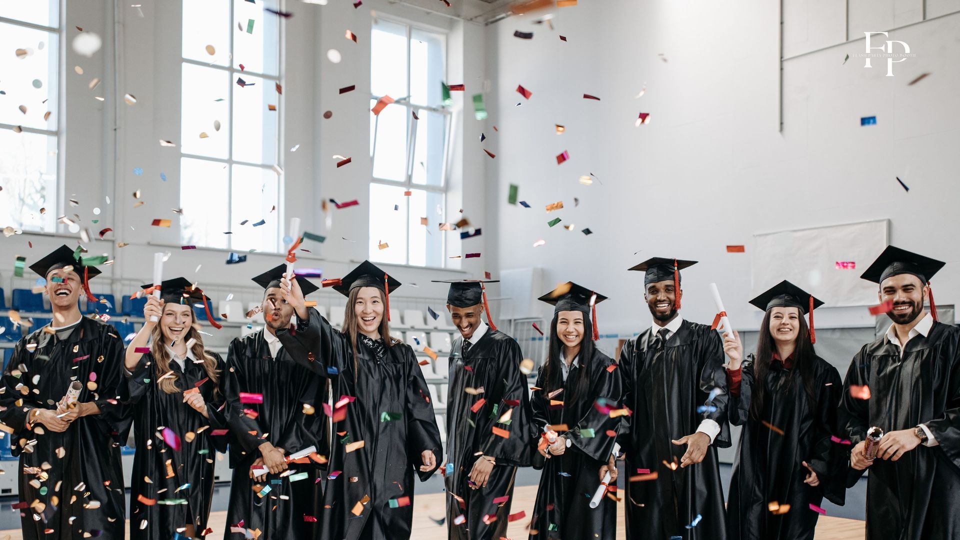 Diplomas in hand, Atlanta graduates celebrate their academic achievements.
