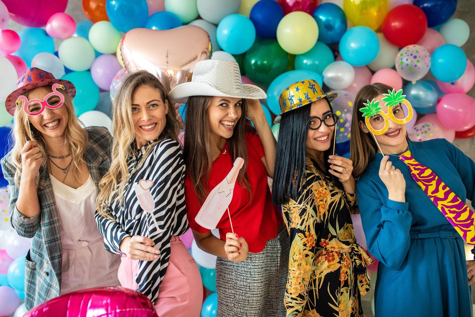 Sharing laughter and creating memories at our Manor, Texas Flash Party Photo Booth during an epic birthday bash!