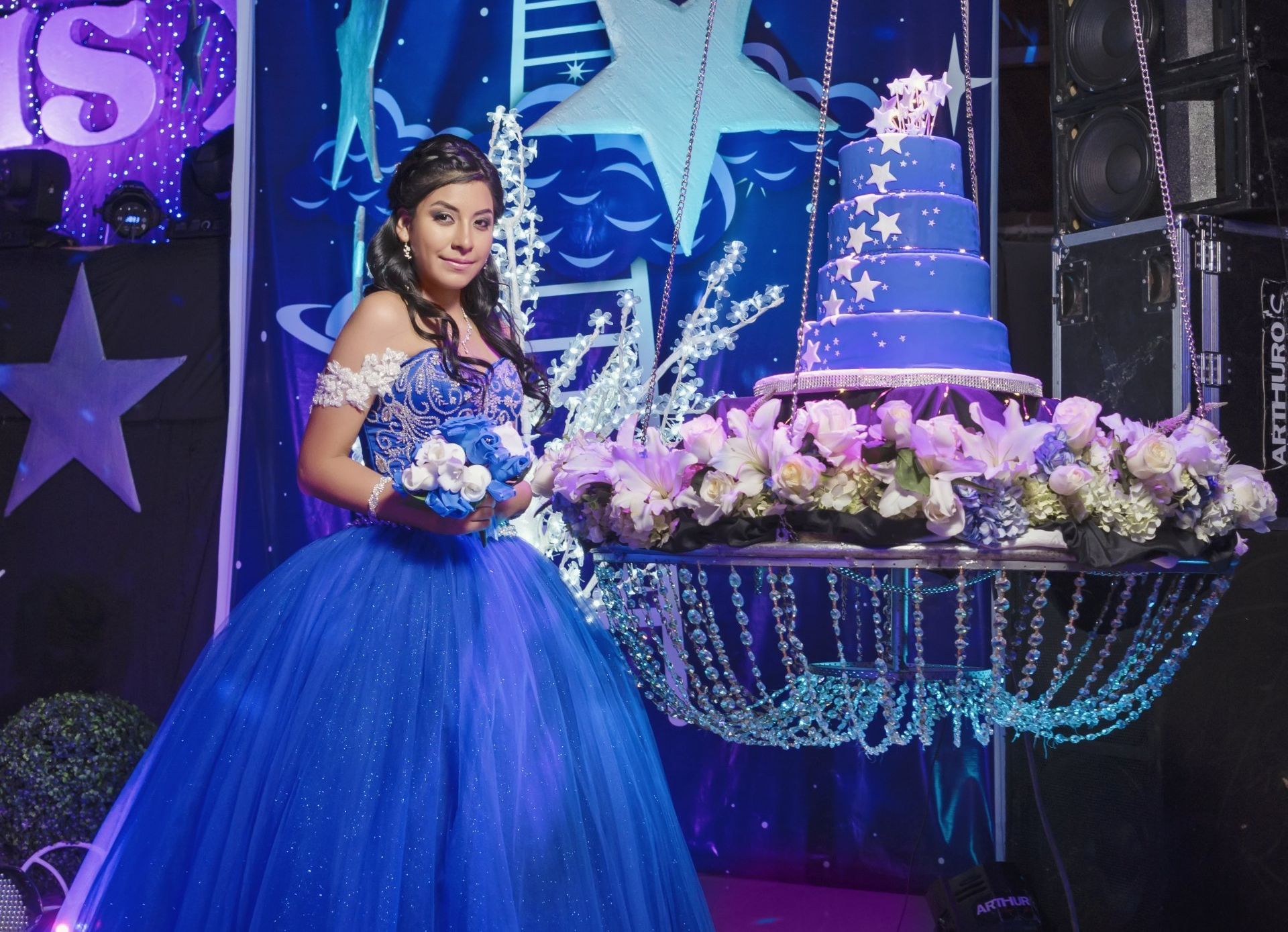 A Quinceanera Celebration in San Antonio, Texas using a Flash Party Photo Booth Rental