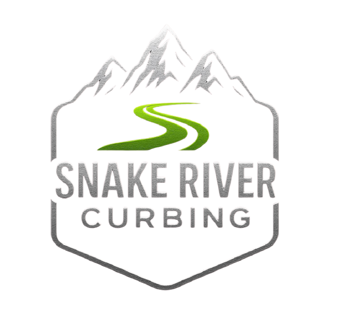 Snake River Curbing Logo in Silver color