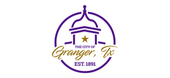 A purple and gold logo for the city of granger texas