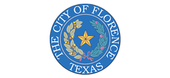 The city of florence texas seal with a star in the center