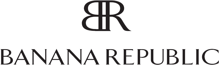 Banana Republic logo. A monogram of a 