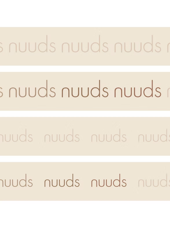 Four horizontal bands with the word 