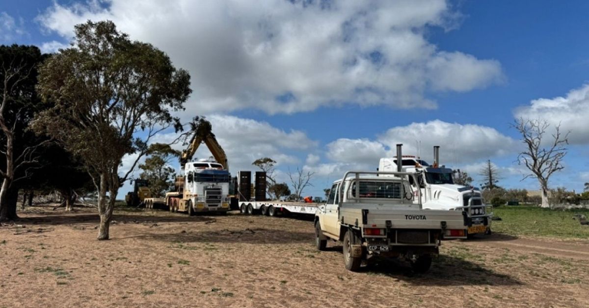 Construction is underway at the 5.8MW/11MWh site with land leveling and foundation works.