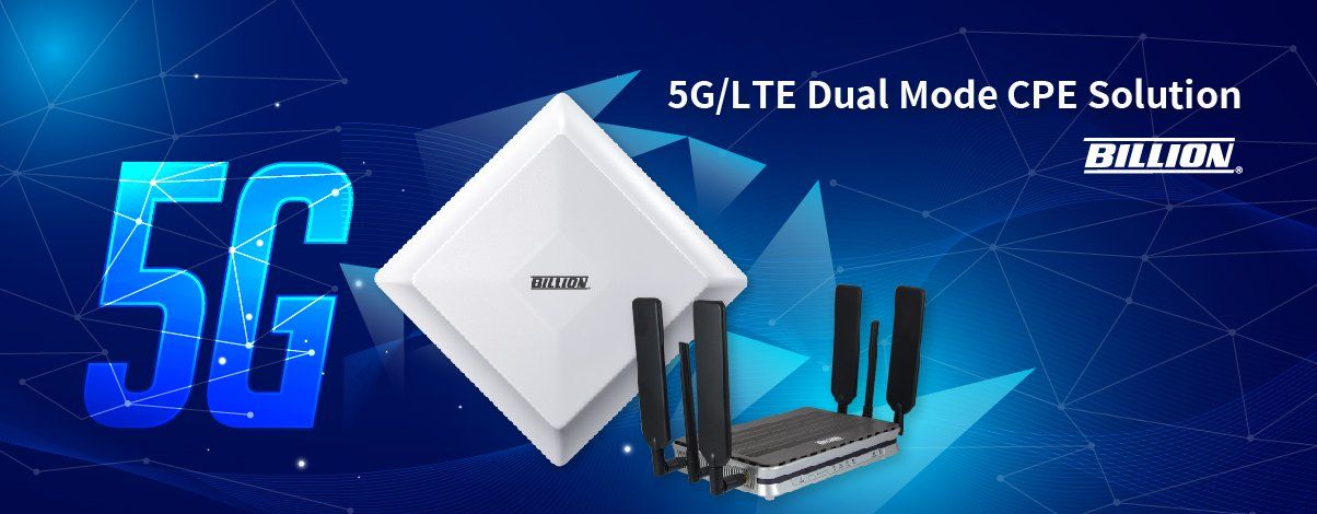Billion Electric launches the latest 5G mobile communication router series integrating the 5G and LTE to provide a network service with lower latency and higher speed for the customer.