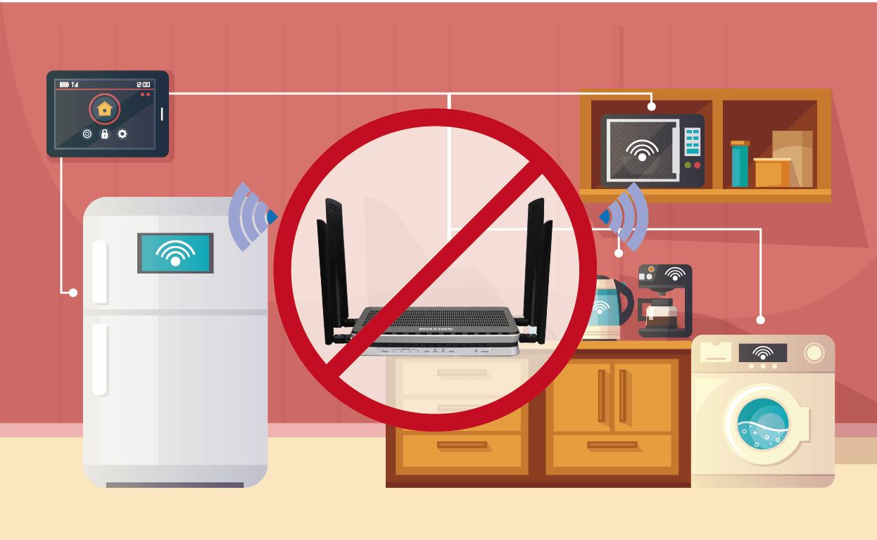  Keep the router away from other electronics