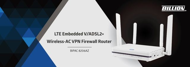LTE Embedded V/ADSL2+ Wireless-AC VPN Firewall Router-BiPAC 8206AZ