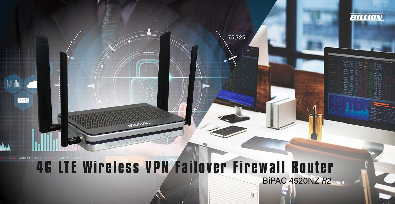 Use BILLION LTE OpenVPN Router to enhance network security