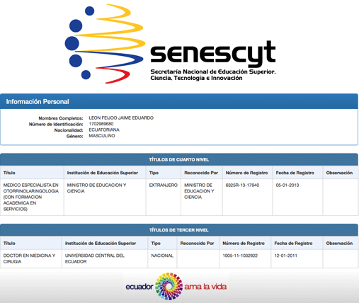 Dr. Jaime León Feijoo