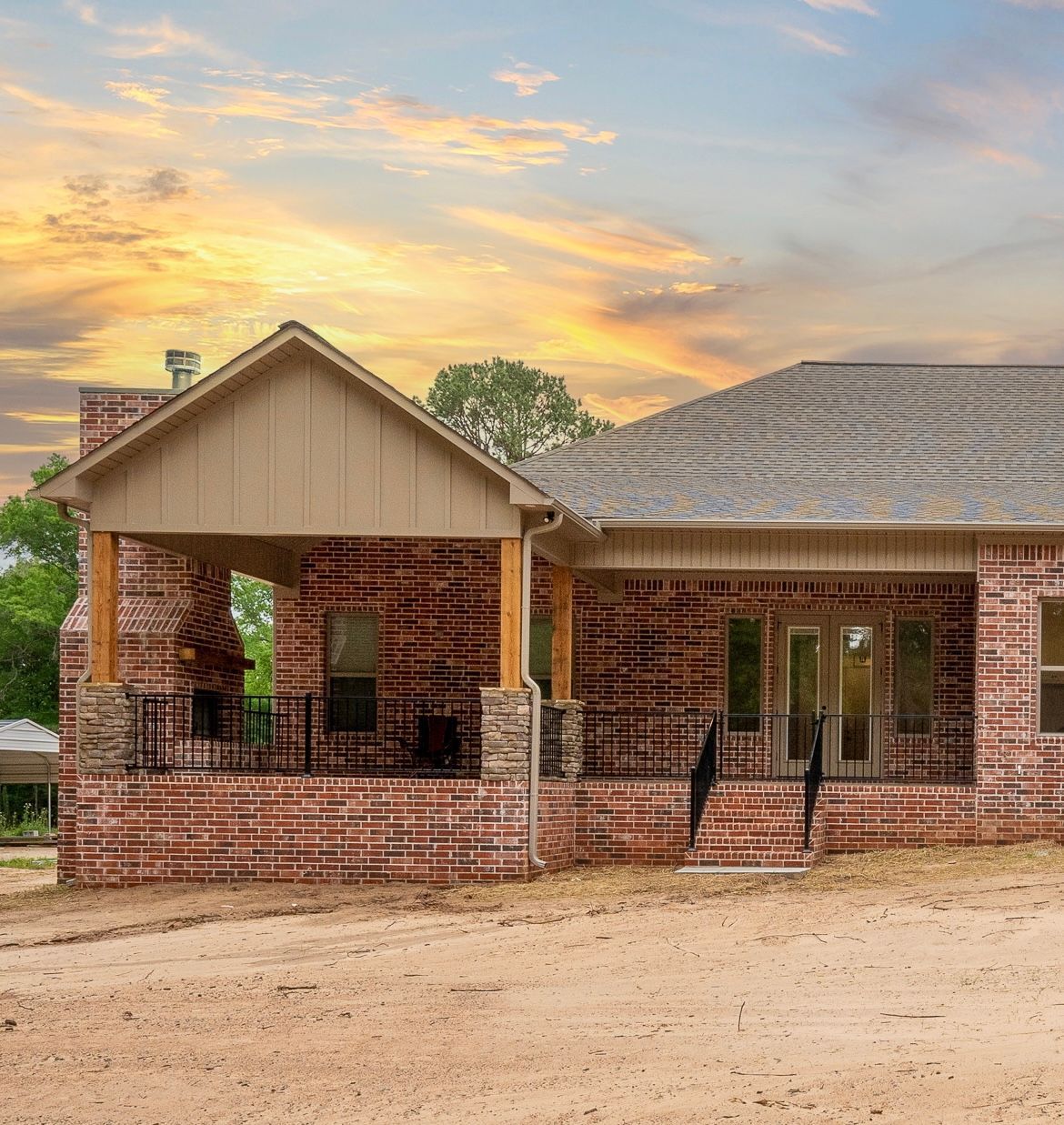 Custom home build by Breeding Construction in Central Arkansas.
