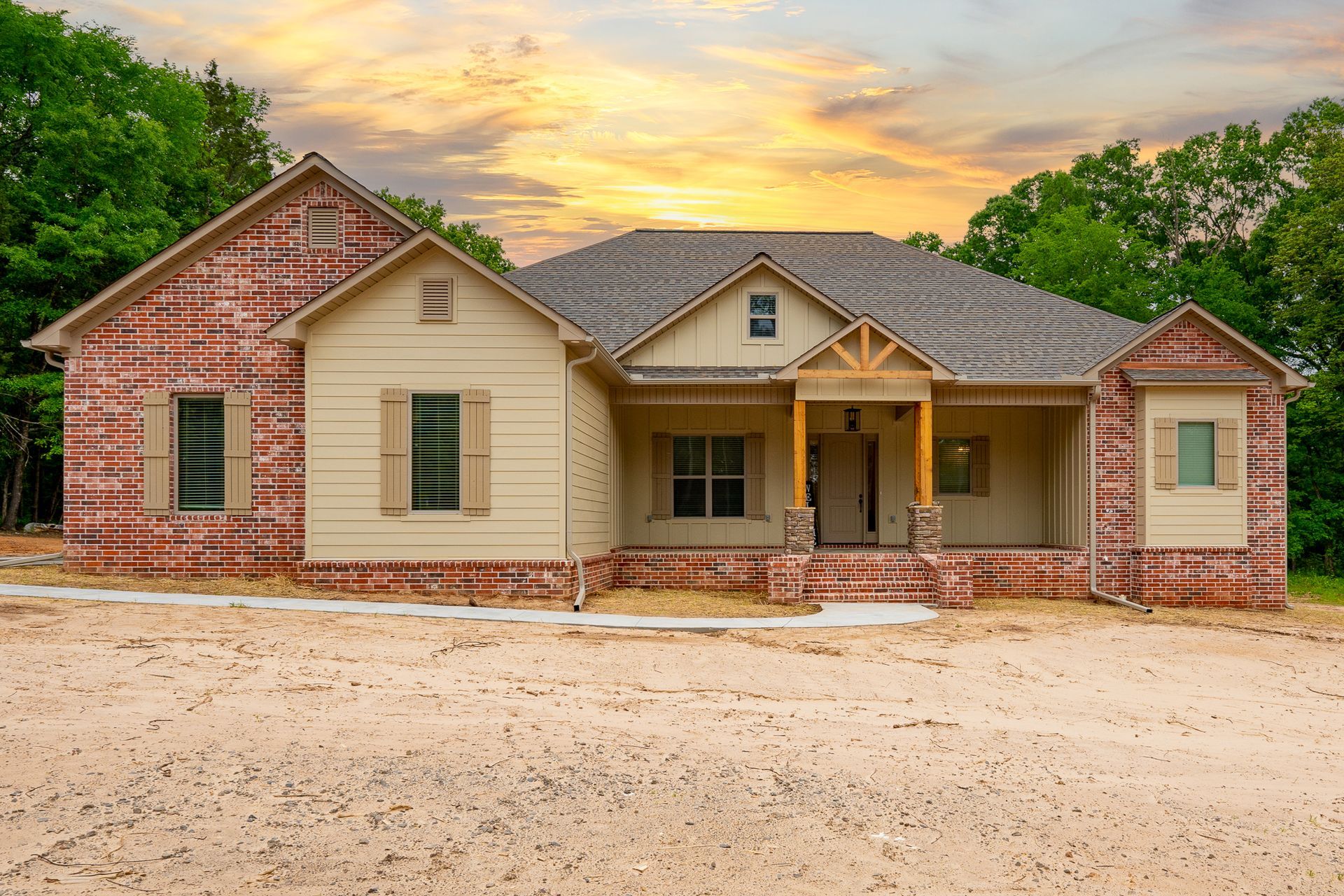 Custom home build by Breeding Construction in Central Arkansas.